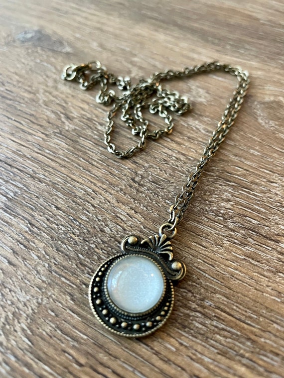 Large Victorian Mirror Moonstone Pendants Large Victorian Mirror Moonstone Pendants