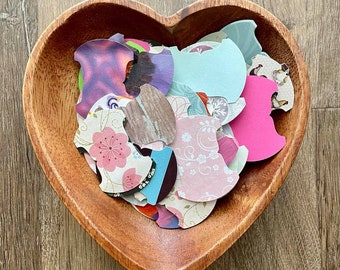 HUGE SET 150 Stampin Up Whale Tail Journal Round Tabs Die Cut | Various Designs | Scrapbook Bible Journaling Retired Shape Assorted Variety