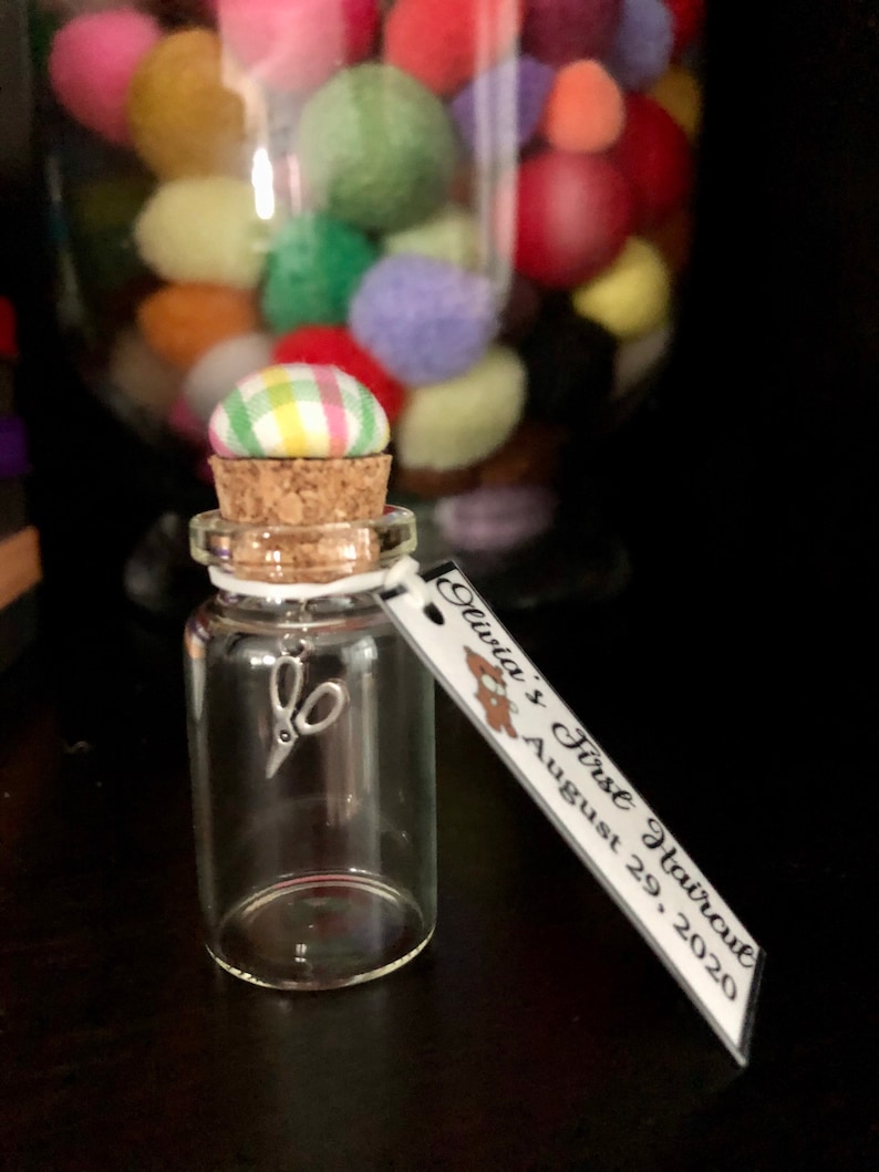 Baby's First Haircut Keepsake Bottle Etsy