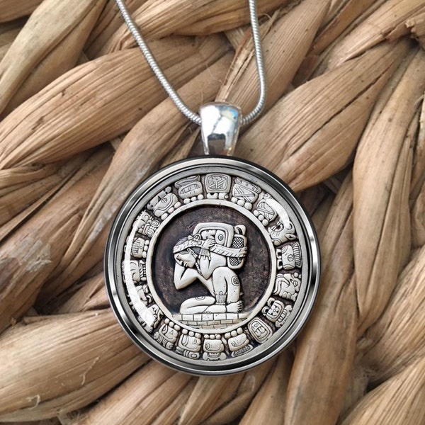 Mayan Zodiac Calendar Necklace | Haab Tun Tzolkin | Ancient Civilization