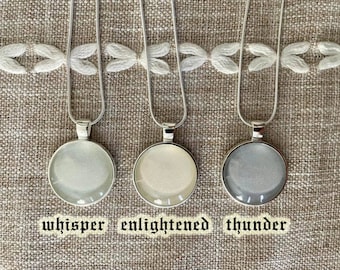 Witch’s Mirror | Hexenspiegel | Pendant Necklace | Protection from Evil | Silver Circle | Scrying