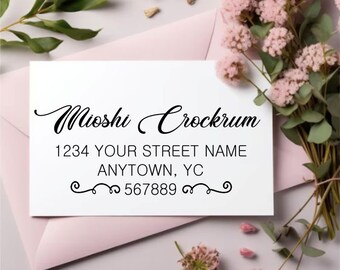 Sellos de dirección de remitente personalizados, Sello personalizado 7/8 x 2 3/8 pulg., 904 Sellos