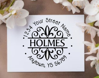 Personalisierte runde Adressstempel - individueller Stempel - 904 Briefmarken