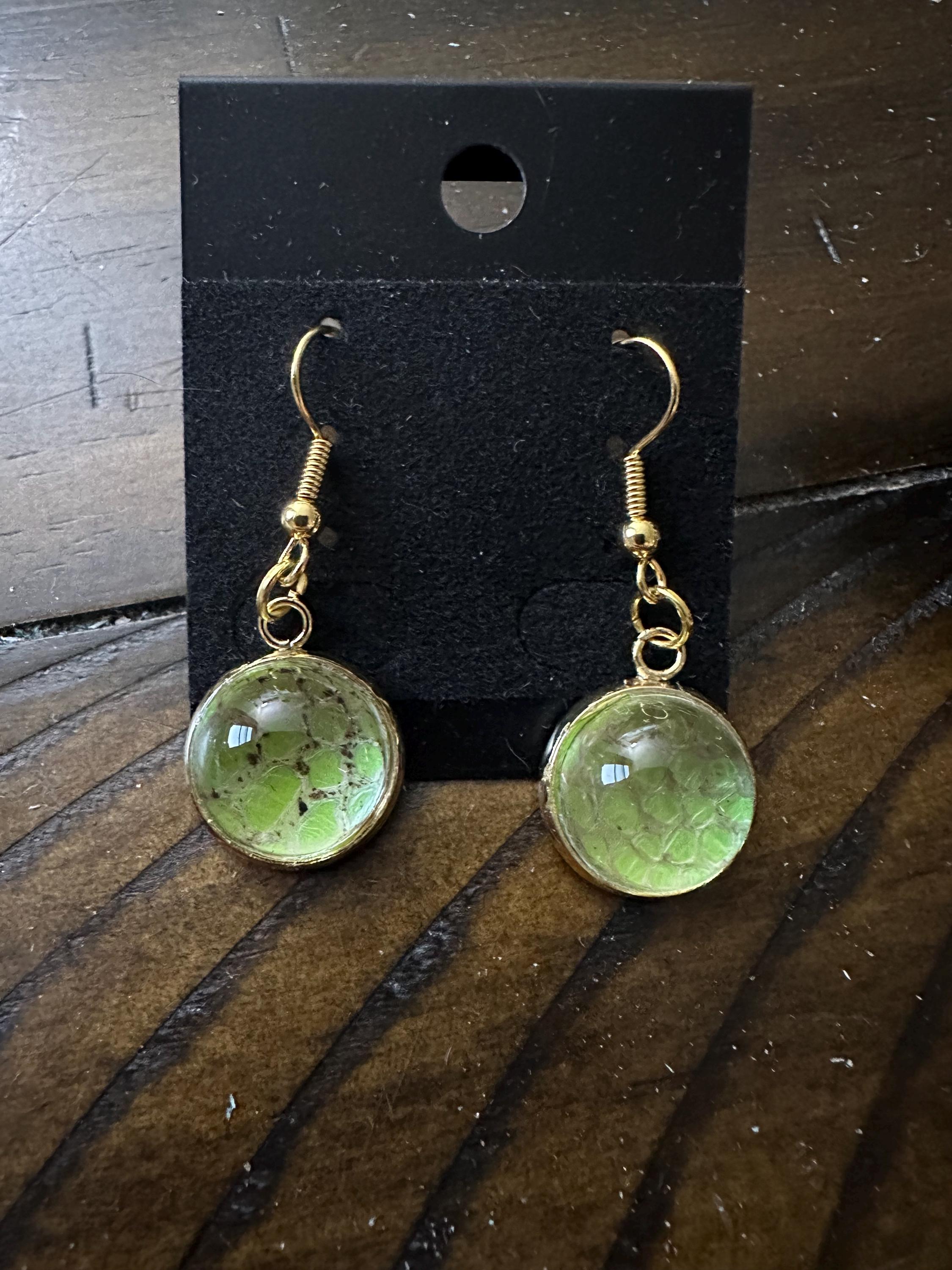 Real Ball Python Snake Shed Earrings - Etsy