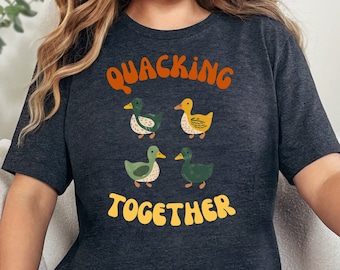 Camisa de pato, camiseta de pato linda, camisa de pato, camisa personalizada de pato, camisa de pato divertida, camiseta de pato divertida, camisa amante de los patos, regalo de pato, granja de patos