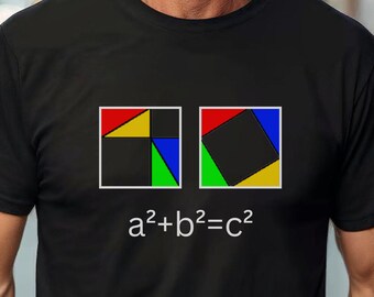 Pythagorean Theorem T-Shirt – Geometric Math Design