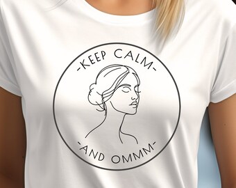 Camiseta de yoga Om: salud mental y meditación zen