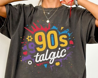90er Jahre Nostalgie Grafik Tee - Retro Bella Canvas T-Shirt