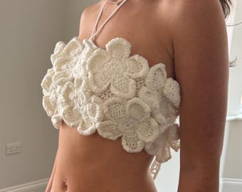 Easy Kiki Crochet Flower Top Pattern: Beginner Friendly, Any Size (PDF Pattern)