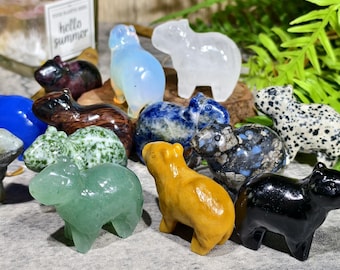 Handgefertigte Kristall Capybara Figuren: Kristall Tier Dekor, Geschenke für Freunde