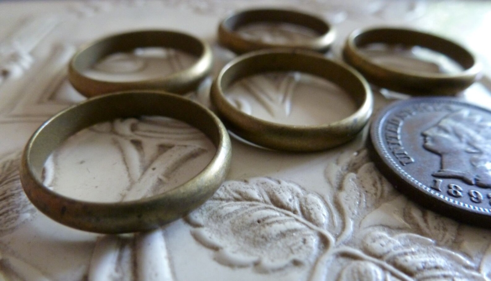 5 Vintage SOLID Brass Rings 19mm Outer Diameter X 3.3mm Thick Etsy