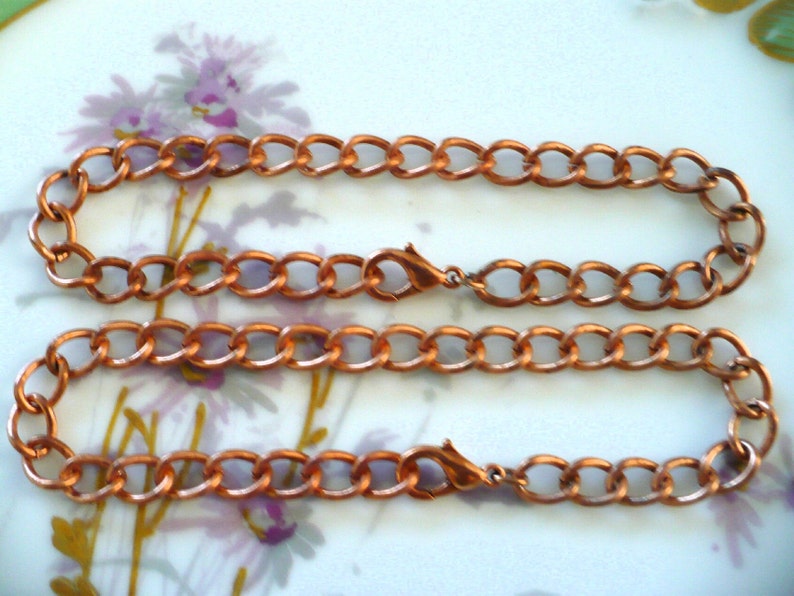 4 Copper Coated Steel Bracelets W14 image 1