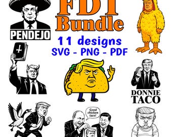 Pacchetto SVG anti-Trump – TACO Designs, Clipart vettoriali (download digitale)