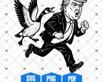 Illustrazione di Canada Goose contro Trump: file SVG, PDF, PNG (download digitale)