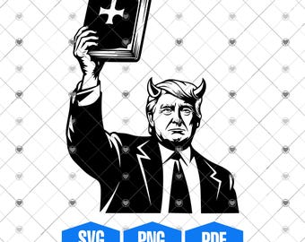 Illustrazione dell'Anticristo di Trump: ClipArt vettoriale (SVG, PNG, PDF)