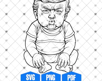 Baby Trump SVG / TACO Trump Clipart (download digitale)