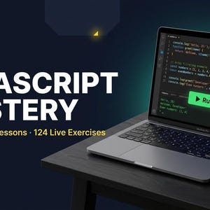 Curso de JavaScript, lecciones interactivas de codificación, curso de programación HTML, 93 lecciones y 124 ejercicios.
