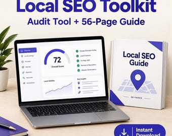 Local SEO Toolkit: 56-Page Guide + Interactive Audit Tool (Digital Download)