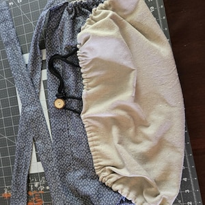 handmade foraging-gathering apron