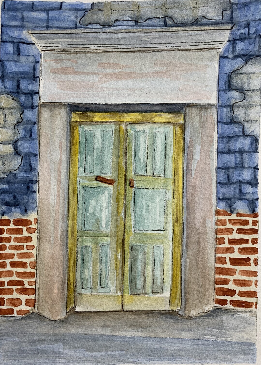 Old Door Art Print Etsy