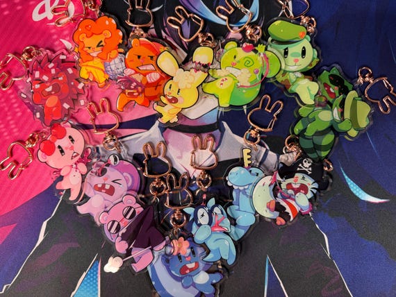 Happy Tree Friends Acrylic Keychains // Hang in There! - Etsy