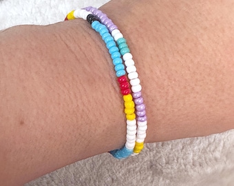 Donald & Daisy Beaded Bracelet Set | Colorful Disney Jewelry