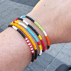 Disney Inspired Character Individual Beaded Bracelets - Stretch Bracelets - Tiny Bead Bracelets - Stackable - Layer - Small Bead Bracelet