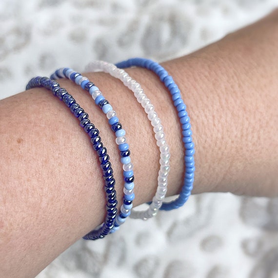 Small beaded on sale stretch bracelets