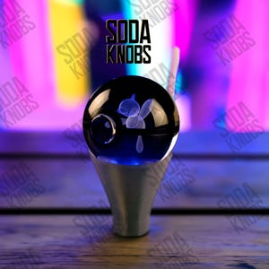 Porygon Z - Crystal Pokeball Schaltknauf - Dein Drive, dein Design! Kristall Pokemon, Pokemon Schaltknauf, Custom Schaltknauf, Weihnachtsgeschenk