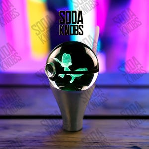 Treeko -Crystal Pokeball Shift Knob - Your Drive, Your Design! Crystal Pokemon, Pokemon Shift Knob, Custom Shift Knob, Christmas Gift