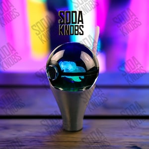 Walrein - Pommeau de levier de vitesse en cristal pour Pokeball - Votre moteur, votre design ! Cristal Pokémon, Pommeau de levier de vitesse Pokemon, Pommeau de levier de vitesse personnalisé, cadeau de Noël