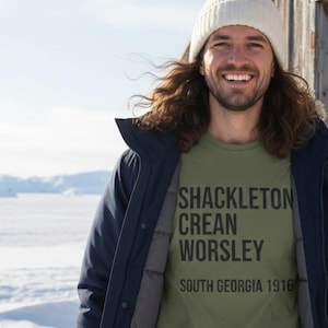 Erinnerungs-T-Shirt für Shackleton, Crean, and Worsley Unisex Softstyle: Endurance Expedition Antarktis
