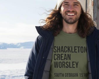 Commemorative T-Shirt for Shackleton, Crean, and Worsley Unisex Softstyle: Endurance Expedition Antarctica