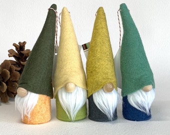 SALE - Small Gnome Decoration, Mountain Night wool felt, fall home decor  (S5)