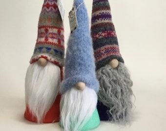 Gnome Decoration, Felted Wool, Handmade, Scandinavian Style (G1-3)