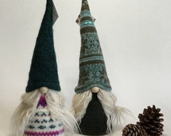 SHE- Gnome Fall Decoration, Felted Wool, Handmade, Scandinavian Style