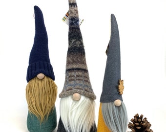 Large Gnome Decoration, Felted Wool, Handmade, Scandinavian Style