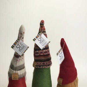 Gnome Decoration, Felted Wool, Handmade, Scandinavian Style D1-3 image 5