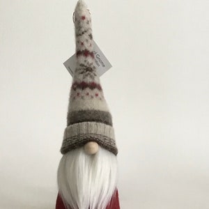 Gnome Decoration, Felted Wool, Handmade, Scandinavian Style D1-3 image 2