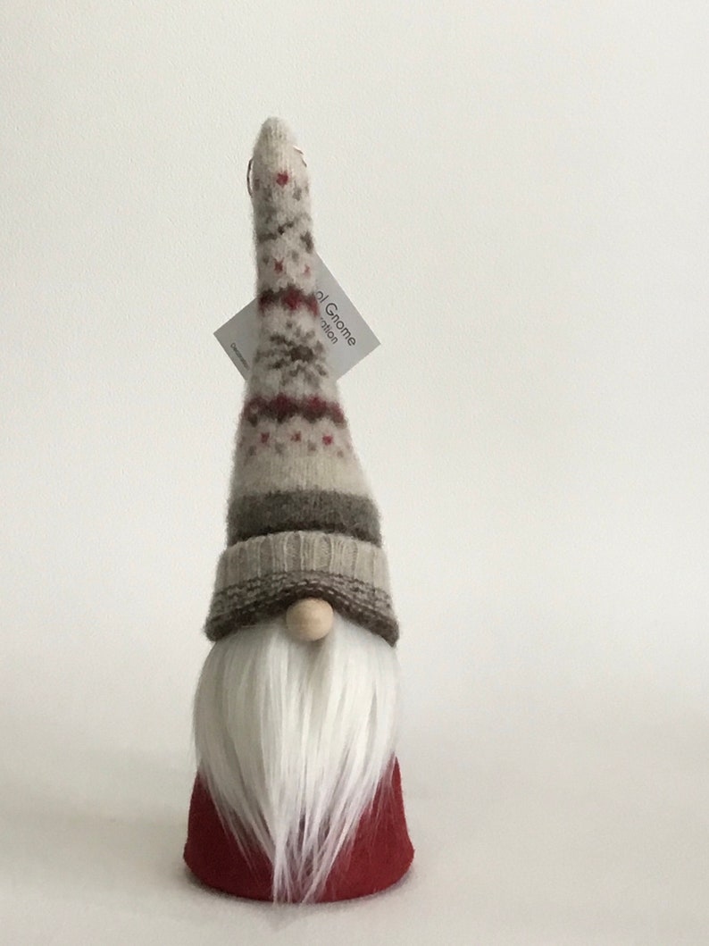 Gnome Decoration, Felted Wool, Handmade, Scandinavian Style D1-3 image 2