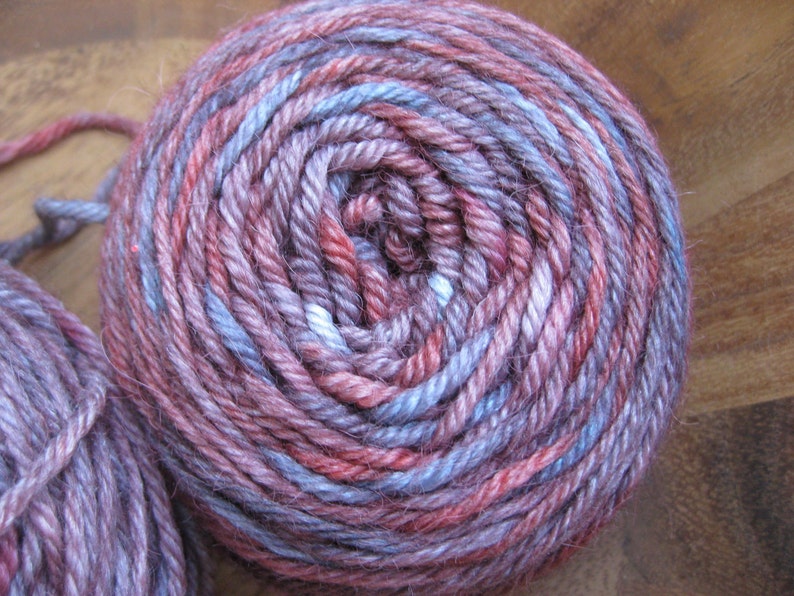 Insouciant Studios Winter Berry Worsted Yarn Merino Alpaca Silk