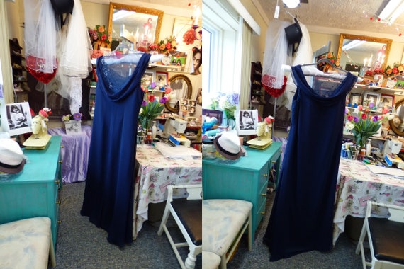 navy blue dress size 18