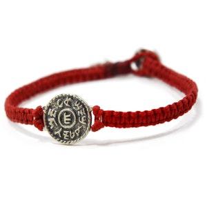 Financial Success Prosperity Charm on Red Hand Woven Bracelet Gift for New Job, Business or Venture image 3