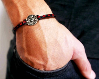 Health Bracelet for Men and Women -Health Amulet Handwoven Bracelet with Red String for Protection - Gift For Men Husband Boyfriend Wife
