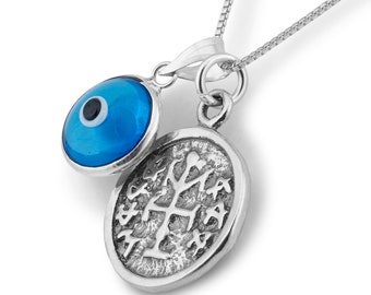 Winner Charm & Evil Eye Charm Necklace for Men and Women