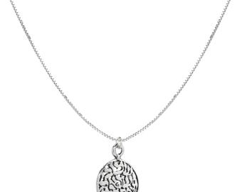 Shema Israel Pendant Sterling Silver Charm Unisex Design Necklace - Made in Israel