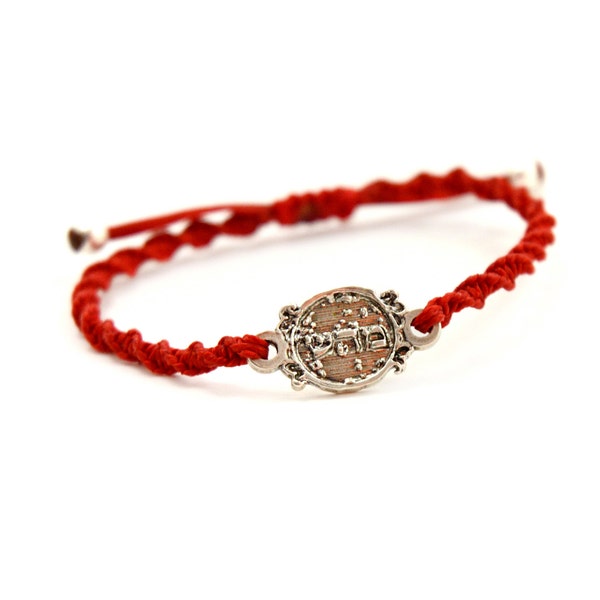 Red Charm Healing Bracelet for Good Health 72 Names of God Hand Woven Health Bracelet for Men and Women