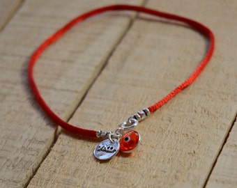 Red String Prosperity and Success Anklet