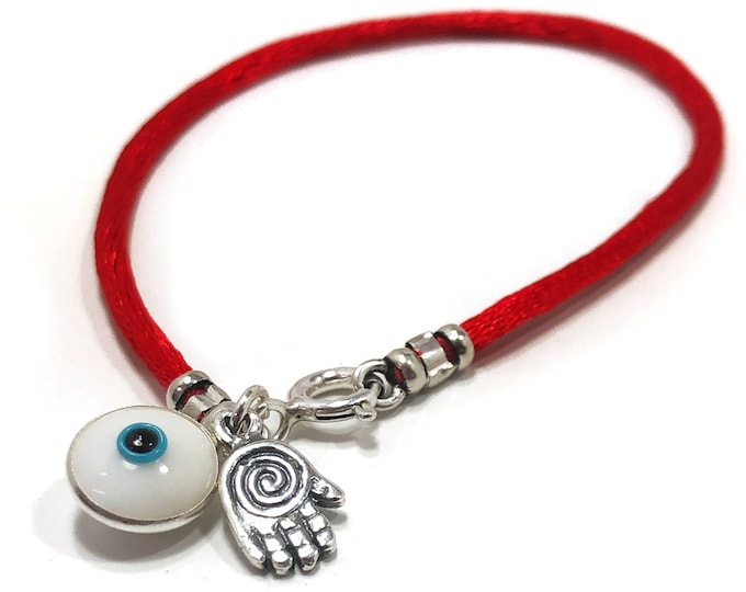 Protection Red String Evil Eye Charm & Hamsa Bracelet For Men and Women - best friend gift, teacher gift, Gifts for Her, Gifts for Him
