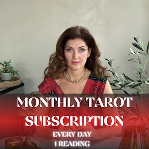 Monatliches Tarot-Lese-Abonnement | Tägliche Tarot Anleitung | 1 Messung pro Tag für 30 Tage